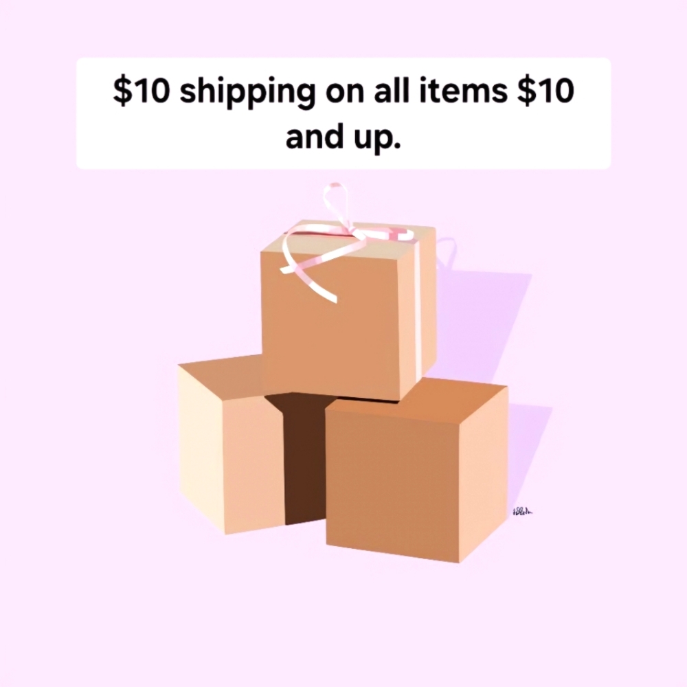 $10 Shipping On All Items $10 And Above